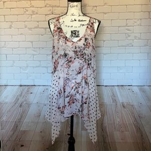 Anthropologie brand sheer tank top